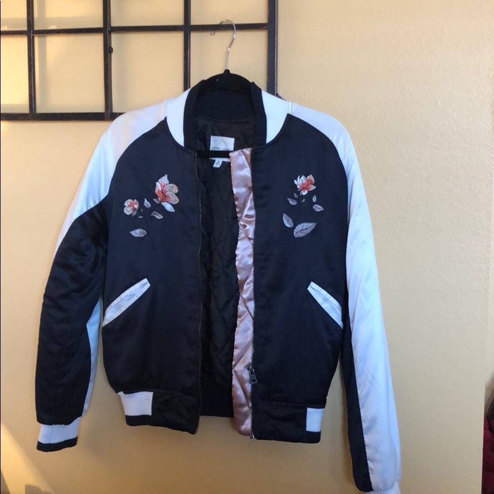 Floral bomber jacket